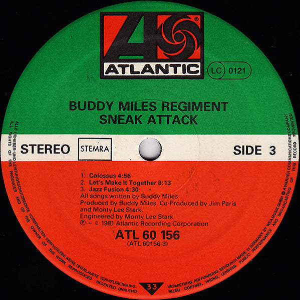 Buddy Miles Regiment : Sneak Attack (2xLP, Album)