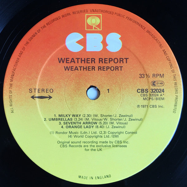 Weather Report : Weather Report (LP, Album, RE)