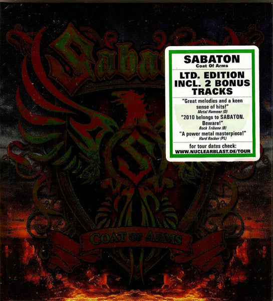 Sabaton : Coat Of Arms (CD, Album, Ltd, Dig)