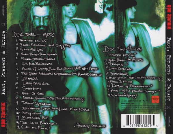 Rob Zombie : Past, Present & Future (CD, Album, Comp + DVD-V, PAL)