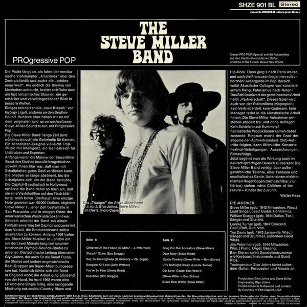 The Steve Miller Band* : PROgressive POP (LP, Comp)