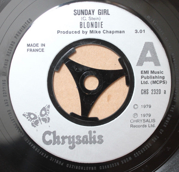 Blondie : Sunday Girl (7", Single, Sil)