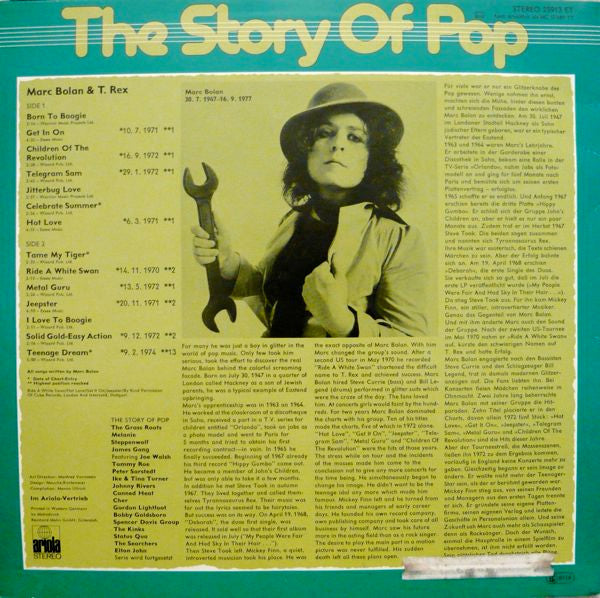 Marc Bolan & T. Rex : The Story Of Pop: Marc Bolan & T. Rex (LP, Comp)