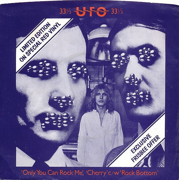 UFO (5) : Only You Can Rock Me / Cherry / Rock Bottom (7", Single, Ltd, Red)