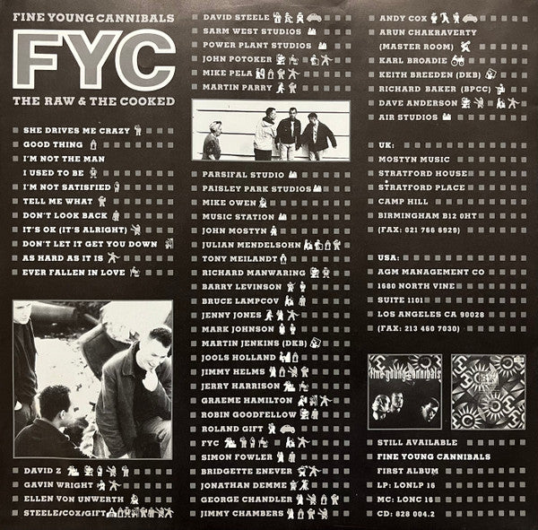 Fine Young Cannibals : The Raw & The Cooked (LP, Album)