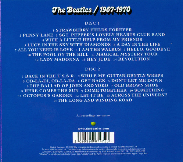 The Beatles : 1967-1970 (2xCD, Comp, RE, RM, Gat)