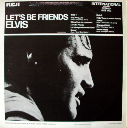 Elvis* : Let's Be Friends (LP, Album)