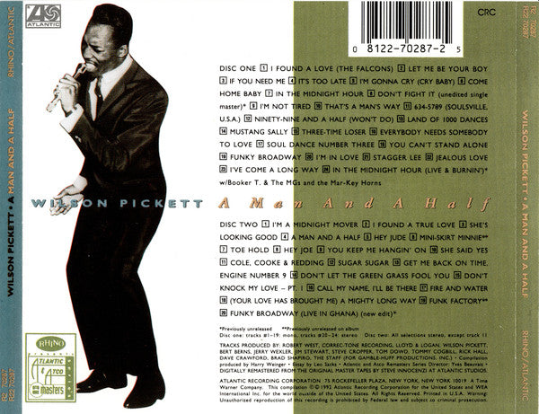 Wilson Pickett : A Man And A Half - The Very Best Of Wilson Pickett (2xCD, Comp, Club, RM)