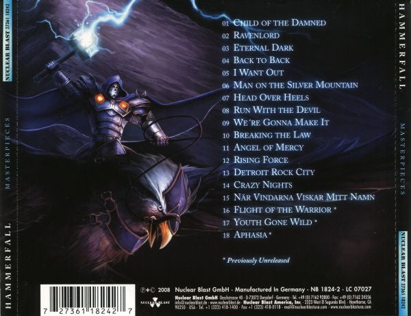 HammerFall : Masterpieces (CD, Comp)