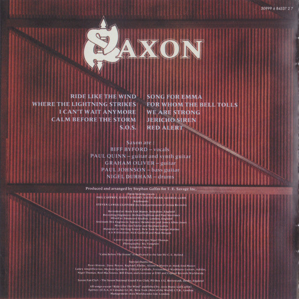 Saxon : Destiny (CD, Album, RE, RM)