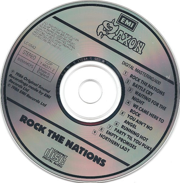 Saxon : Rock The Nations (CD, Album, RE)