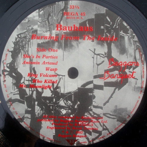 Bauhaus : Burning From The Inside (LP, Album)