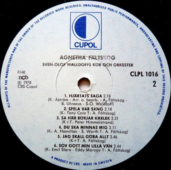 Agnetha Fältskog : Som Jag Är (LP, Album, RE)