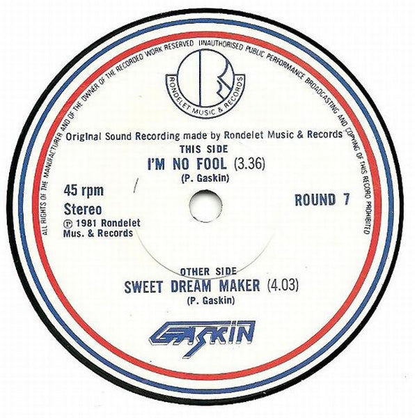 Gaskin : I'm No Fool (7", Single)