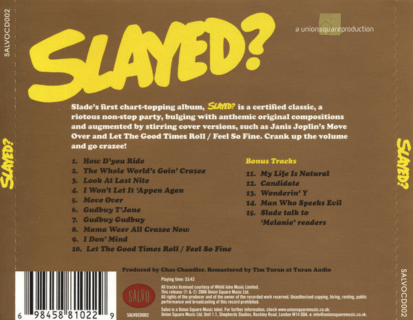 Slade : Slayed? (CD, Album, RE, RM)