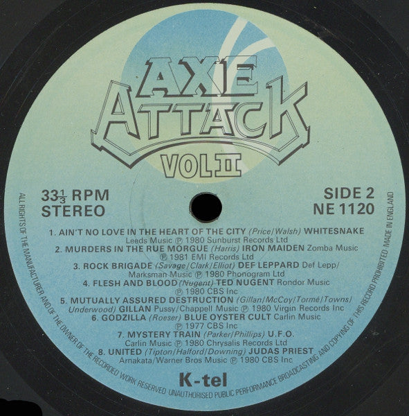 Various : Axe Attack Vol II (LP, Comp, CBS)