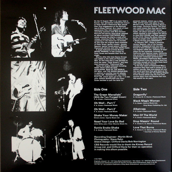 Fleetwood Mac : Fleetwood Mac's Greatest Hits (LP, Comp, RE, 180)