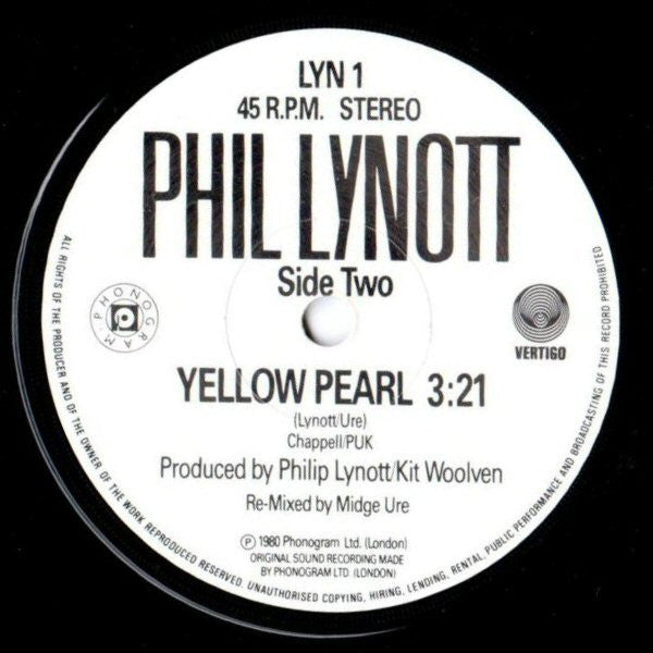 Phil Lynott : King's Call (7", Single, RE)