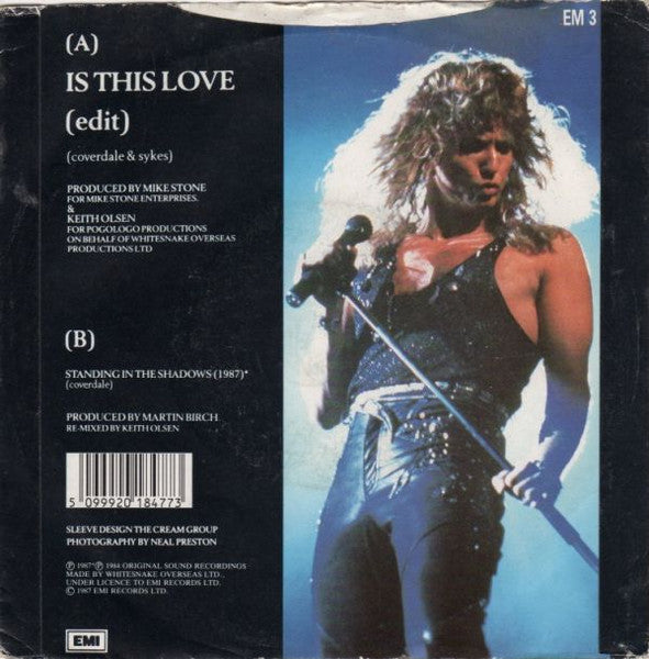 Whitesnake : Is This Love (7", Single, Pap)