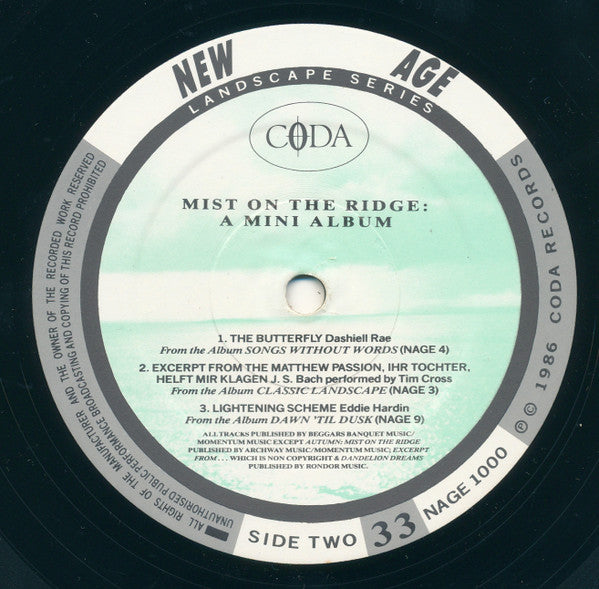 Various : Mist On The Ridge: A Mini Album (LP, MiniAlbum)