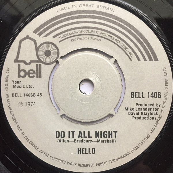 Hello : Games Up (7")