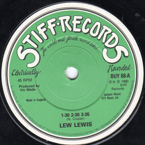 Lew Lewis : 1-30 2-30 3-35 (7", Single)