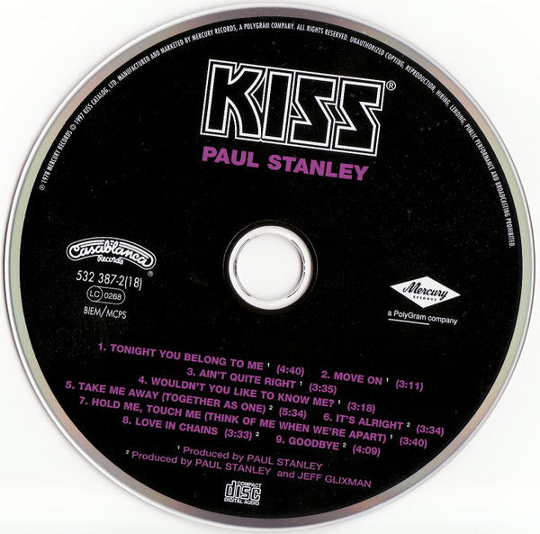 Kiss, Paul Stanley : Paul Stanley (CD, Album, RE, RM)