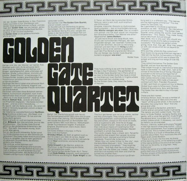 Golden Gate Quartet* : Golden Gate Quartet (2xLP, Comp, Ltd)