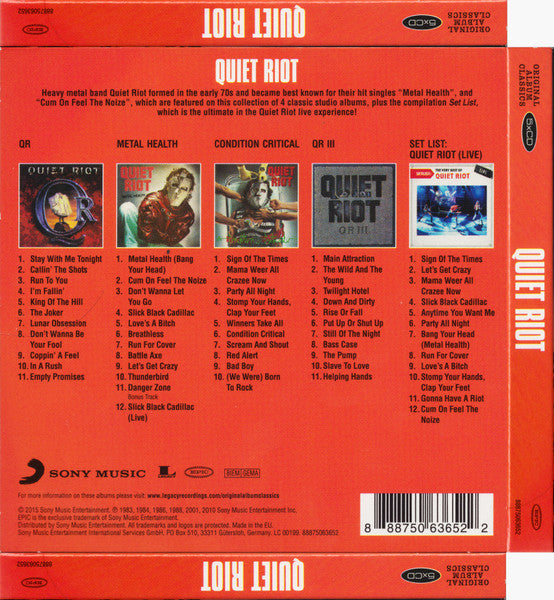 Quiet Riot : Original Album Classics (Box, Comp + CD, Album, RE + CD, Album, RE + CD, Al)