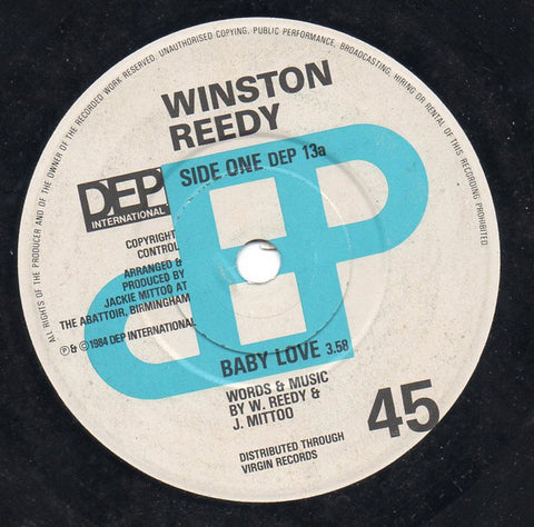 Winston Reedy : Baby Love / Instant Buzz (7")