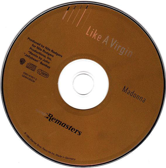 Madonna : Like A Virgin (CD, Album, RE, RM)