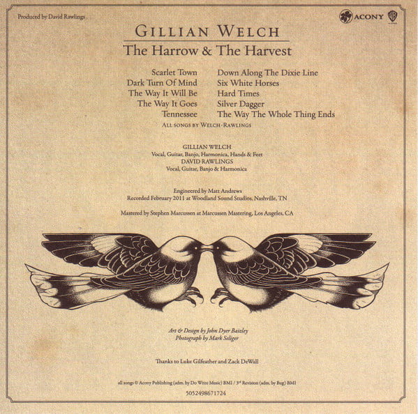 Gillian Welch : The Harrow & The Harvest (CD, Album)