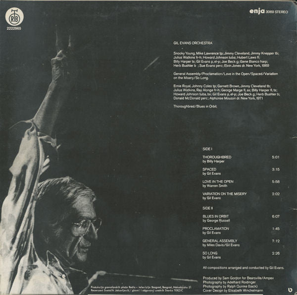 Gil Evans Orchestra* : Blues In Orbit (LP, Album)