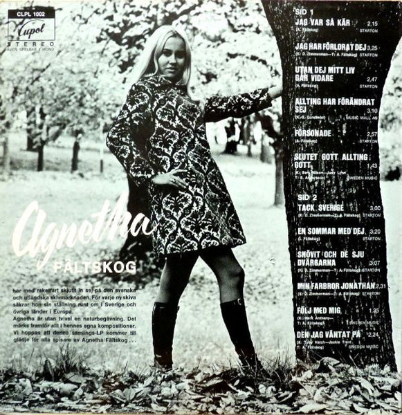 Agnetha Fältskog : Agnetha Fältskog (LP, Album, RE)