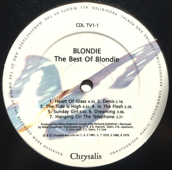 Blondie : The Best Of Blondie (LP, Comp, RE)