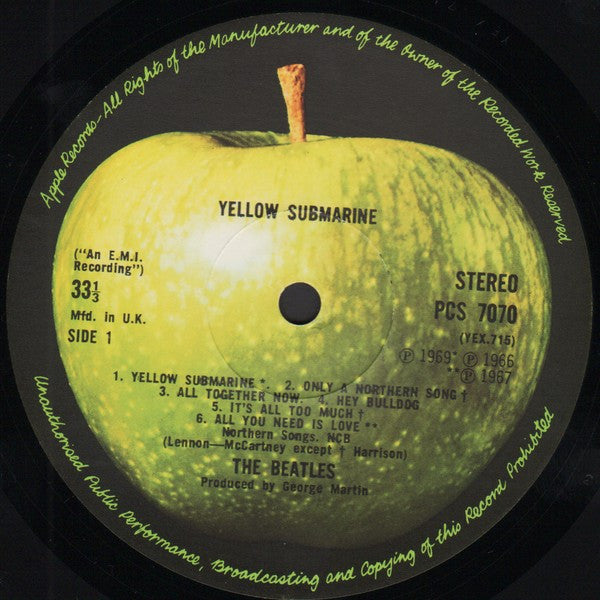 The Beatles : Yellow Submarine (LP, Album, RE)