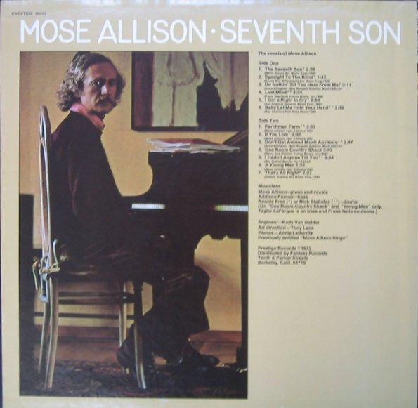 Mose Allison : Seventh Son (LP, Album, Comp, RE)