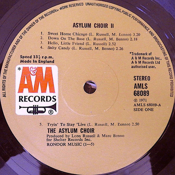 Leon Russell & Marc Benno, The Asylum Choir* : Asylum Choir II (LP, Album)