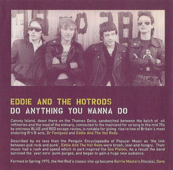 Eddie And The Hot Rods : Do Anything You Wanna Do (CD, Comp)