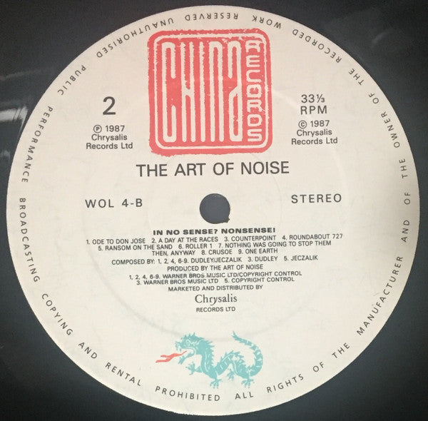 The Art Of Noise : In No Sense? Nonsense! (LP, Album)