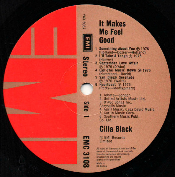 Cilla Black : It Makes Me Feel Good (LP)