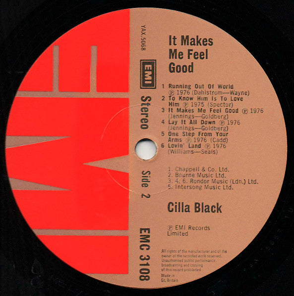 Cilla Black : It Makes Me Feel Good (LP)