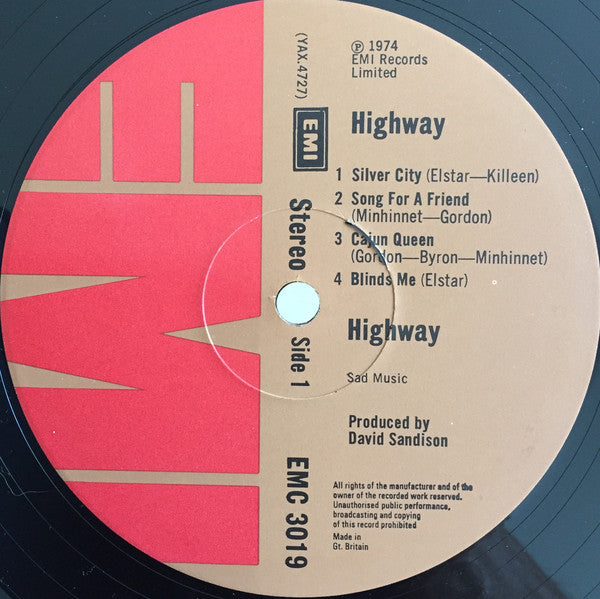 Highway : Highway (LP, Album)