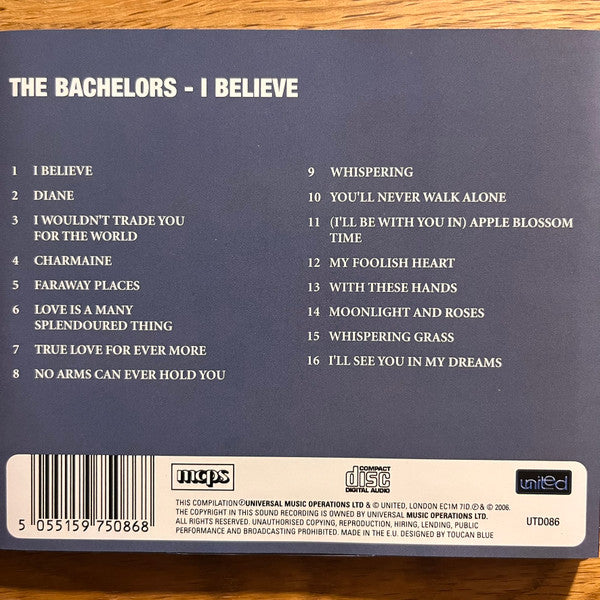 The Bachelors : I Believe (CD, Album, Comp)