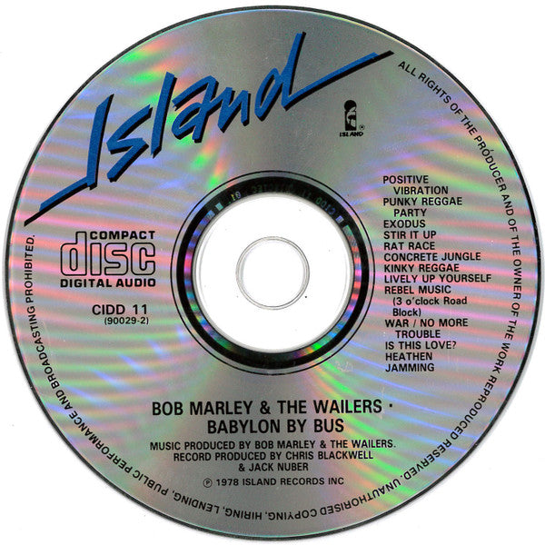 Bob Marley & The Wailers : Babylon By Bus (CD, Album, RE)