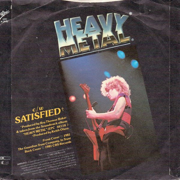 Sammy Hagar : Heavy Metal (7", Single)