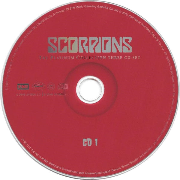 Scorpions : The Platinum Collection (3xCD, Comp)