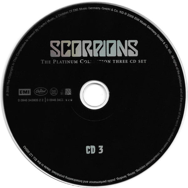 Scorpions : The Platinum Collection (3xCD, Comp)