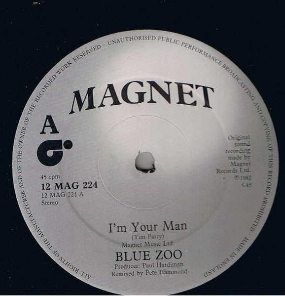 Blue Zoo : I'm Your Man (12")