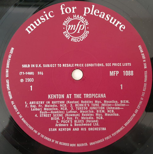 Stan Kenton : Kenton At The Tropicana (LP, Album)